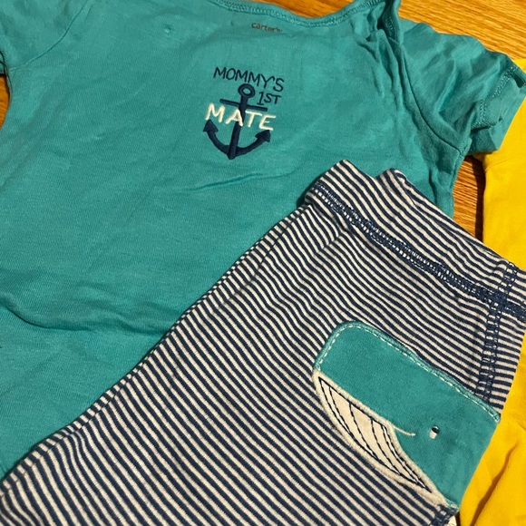 Baby boys bundle of spring summer 18 month short sleeve outfits lot of 9 pieces - Picture 6 of 7